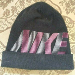 Nike Winter Beanie Black fold over Men's Hat Toque